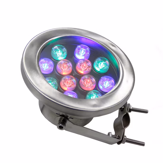 Water Crown Underwater Pool Water Stainless Steel Fountain Lamp Waterproof IP68 3W 36W Water LED Fountain Light